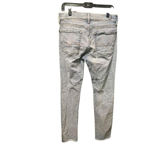 New 7FAM 7 For All Mankind Slimmy Straight Jeans 31 Vintage Blue - Picture 4 of 9